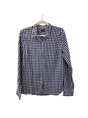 NWT UNTUCKit Belleza Gingham Print Long Sleeve Button Down Shirt Size 2